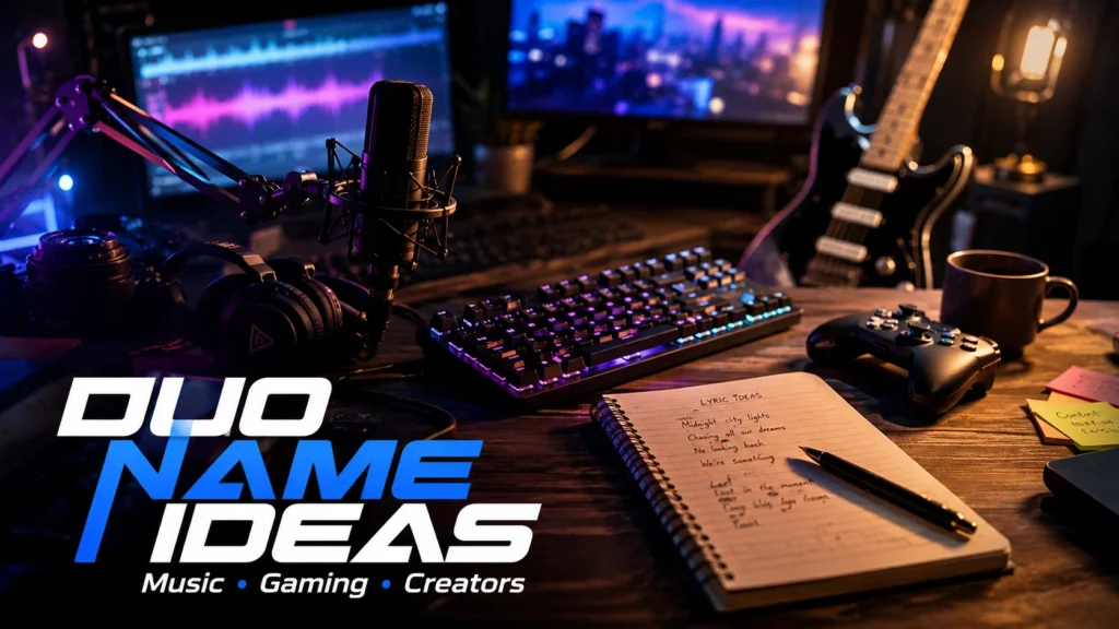 Duo name ideas for bands, gaming teams, and content creators