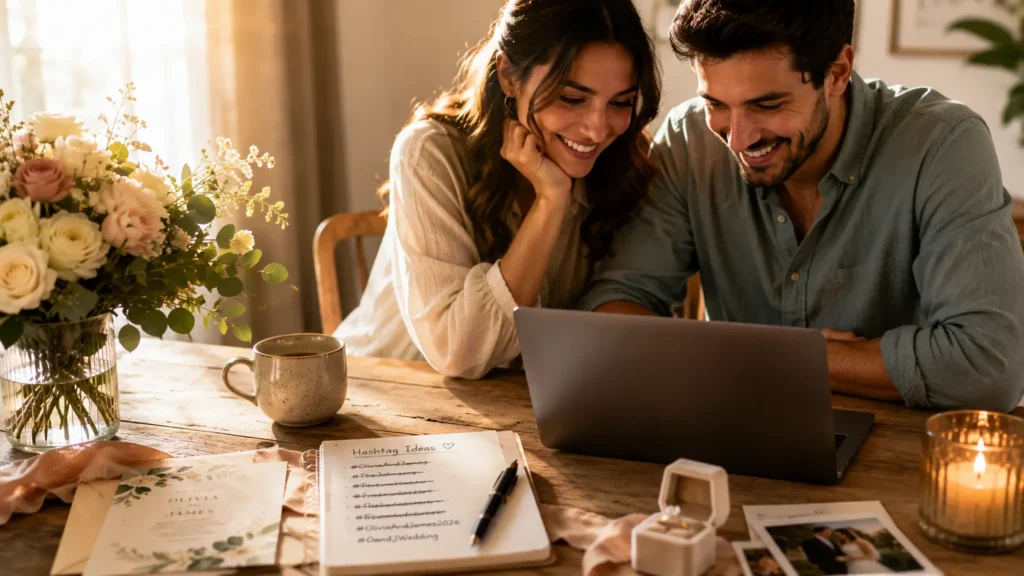 how to come up with a wedding hashtag in 7 simple steps