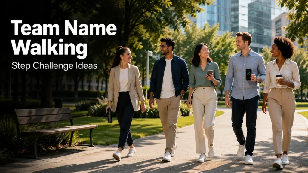 Team name walking ideas for step challenges and office wellness